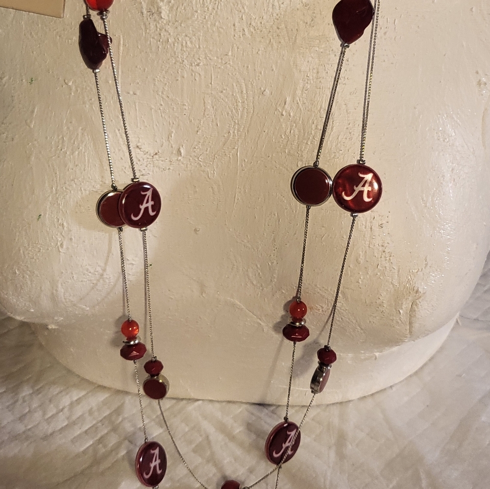 ALABAMA Uni.Official Licensed Collegiate Products. By ACCESSORY PLAYS NECKLACE